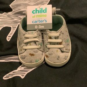 Brand Child of mine. Size 0-3M. Color Gray Dino pattern